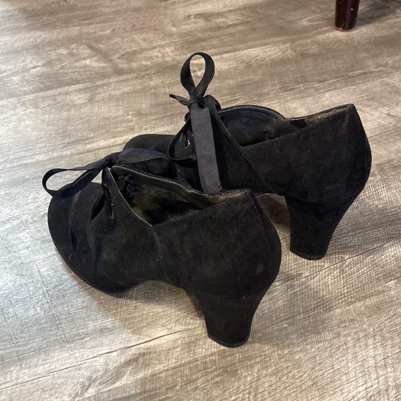 Black Bootie with Ribbon Detail - Picture 3 of 3